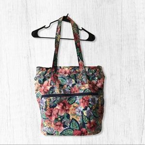 Vintage Babies Alley Floral Diaper Tote